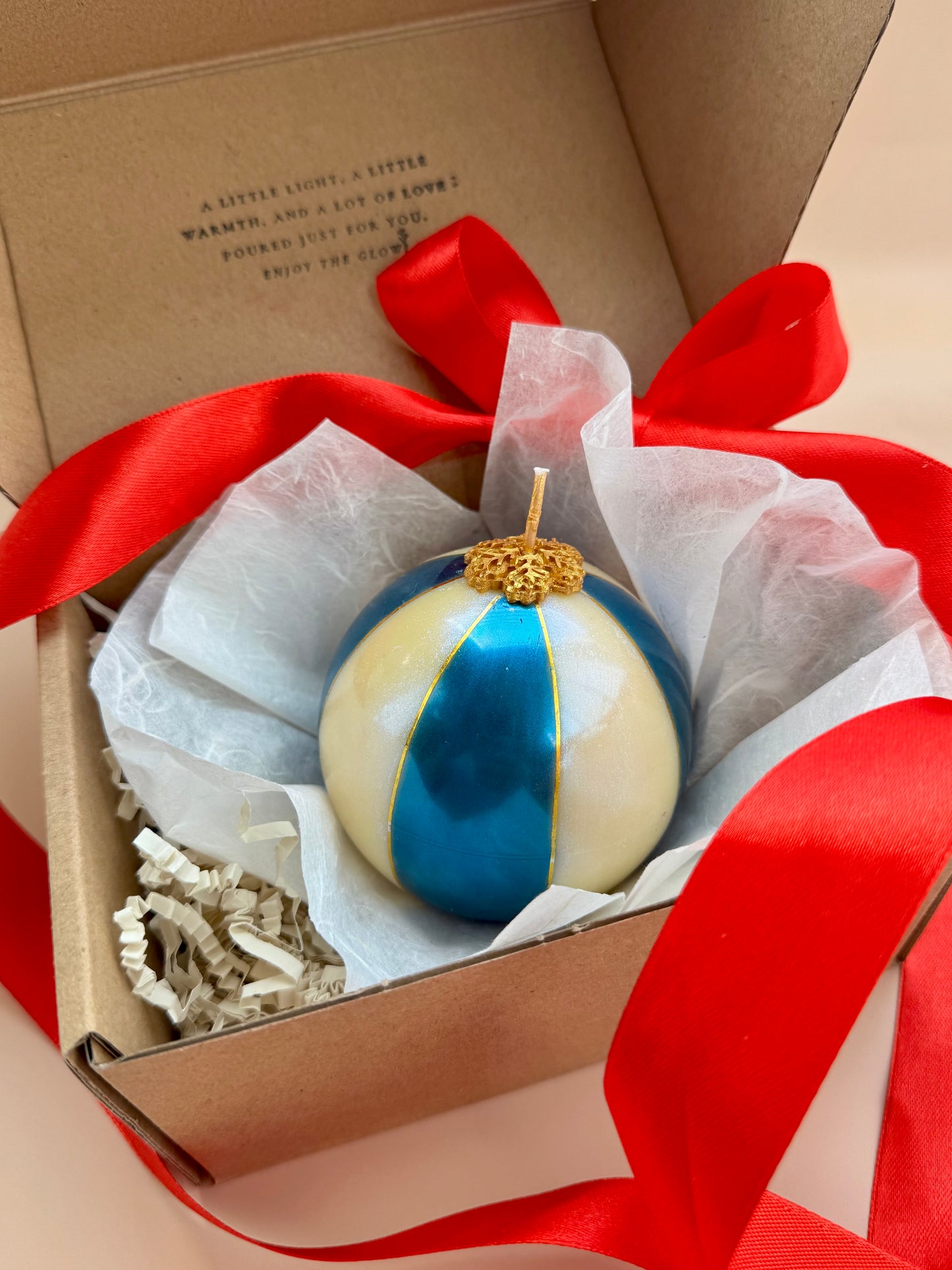 Christmas Ball Glow Candle | Single or Trio Set
