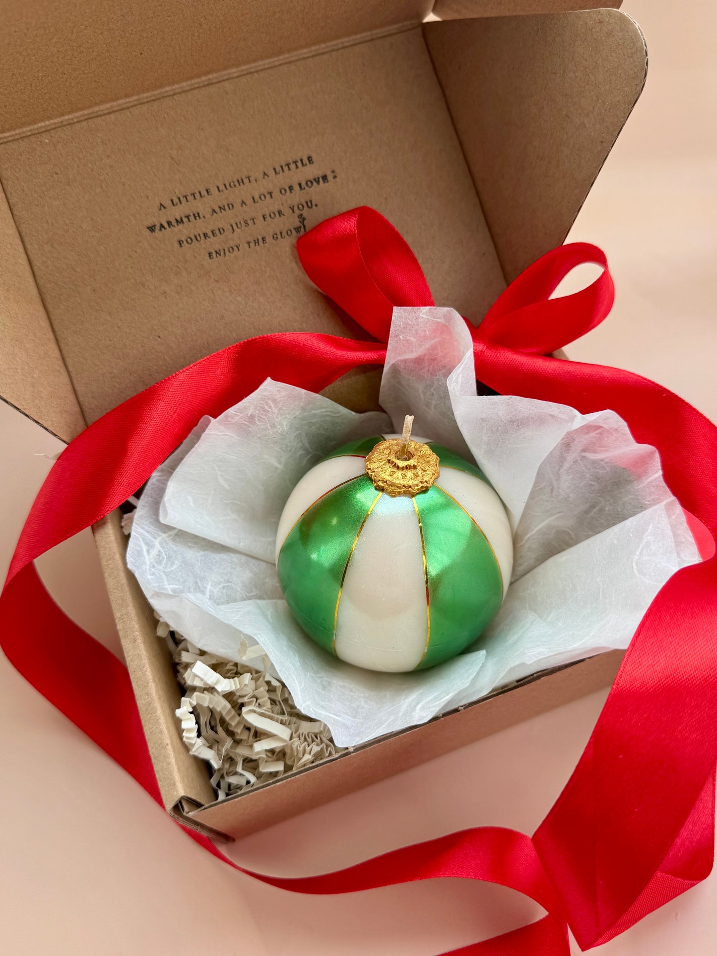 Christmas Ball Glow Candle | Single or Trio Set