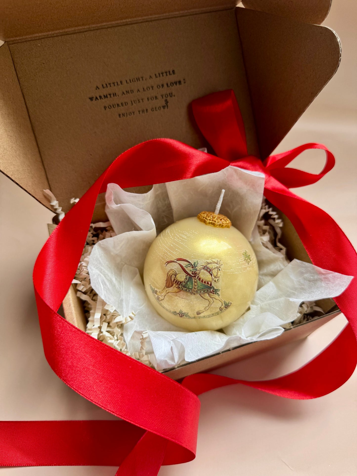 Christmas Ball Candle Vintage Edition | Single or Trio Set