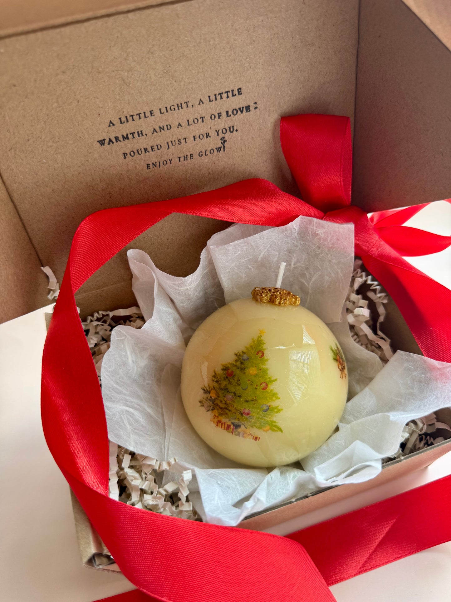 Christmas Ball Candle Vintage Edition | Single or Trio Set