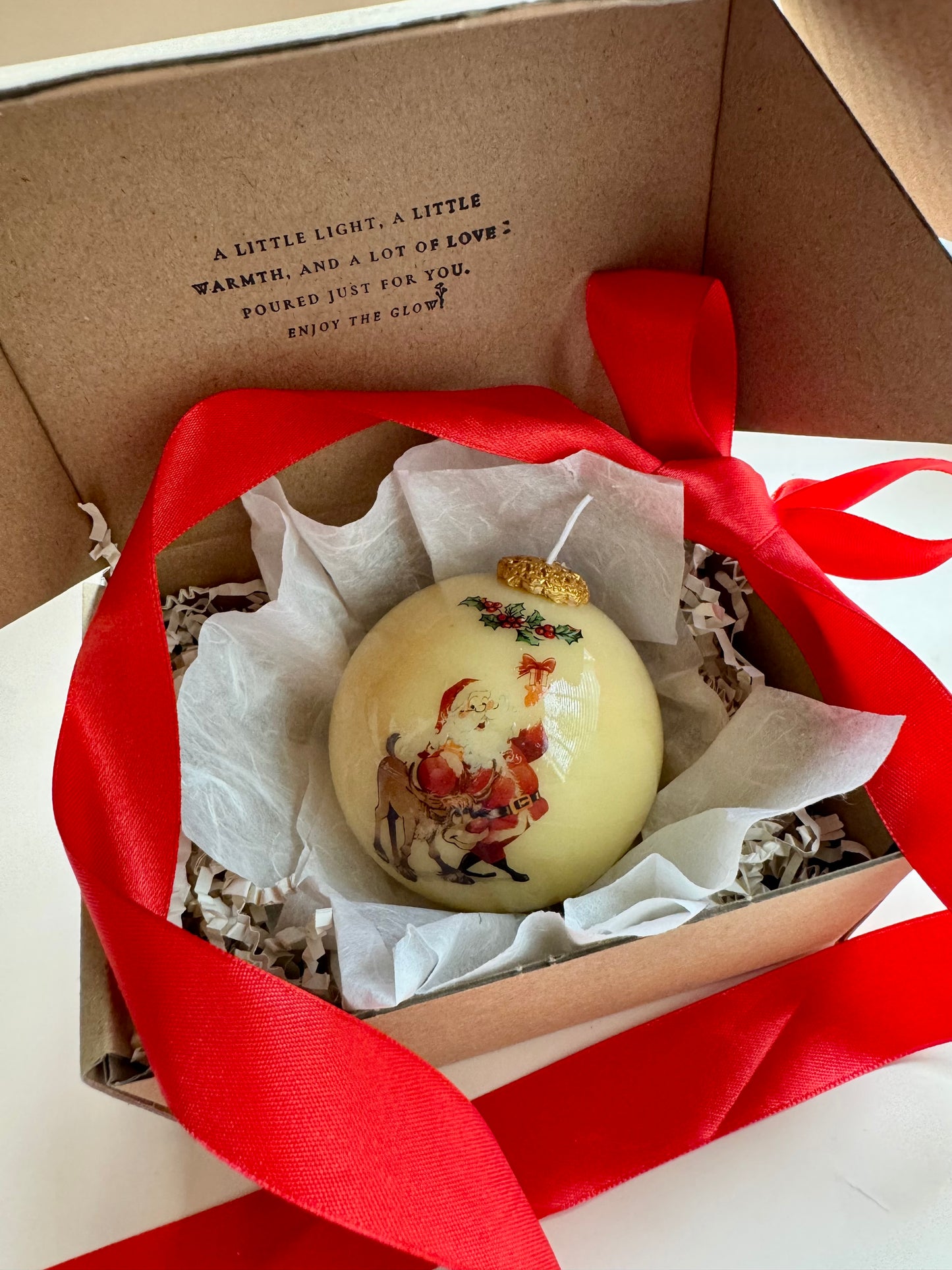 Christmas Ball Candle Vintage Edition | Single or Trio Set