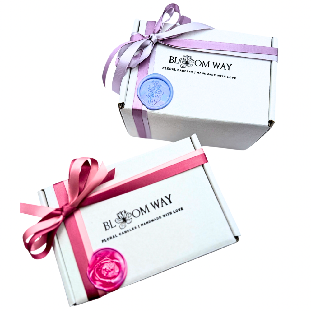 Soft Blush Peony Candle (Gift Wrapped)