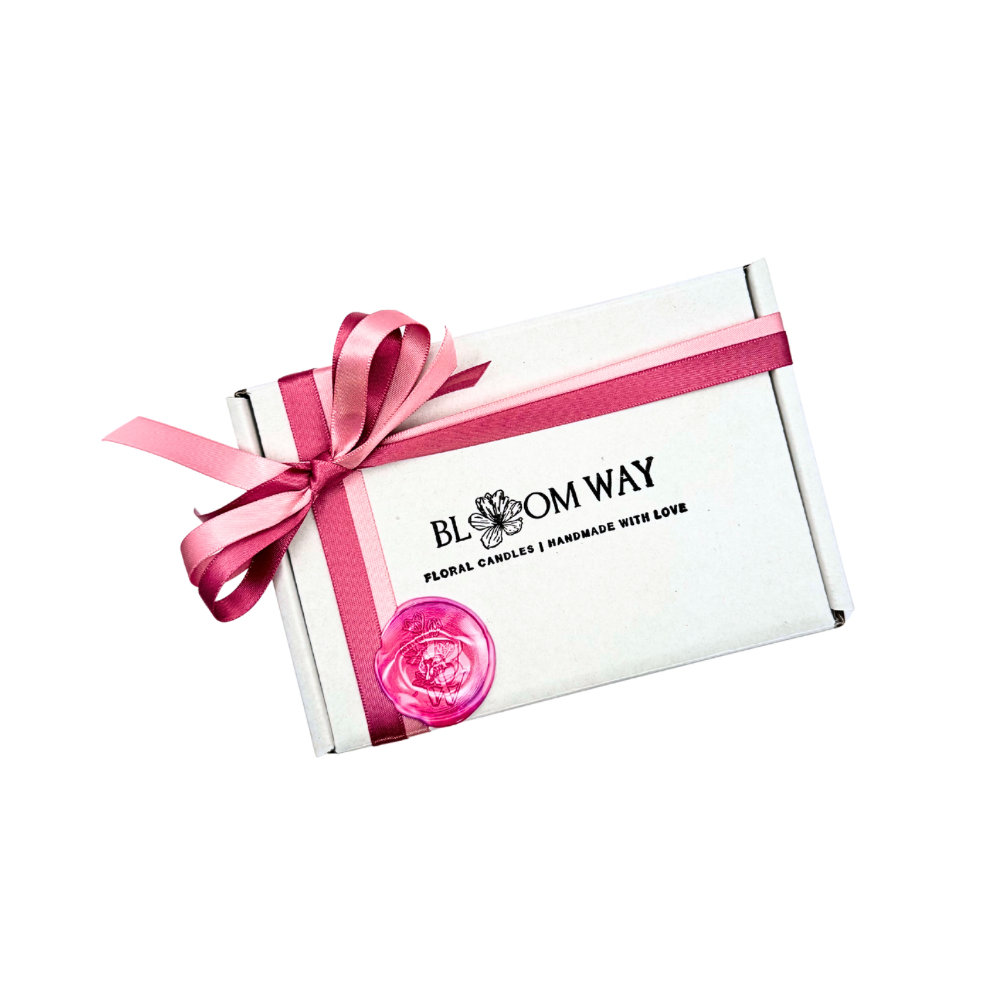 Soft Blush Peony Candle (Gift Wrapped)